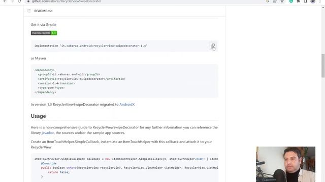 RecyclerView Swipe to delete with Background Icon. Android Studio | Kotlin. смотреть онлайн