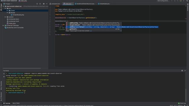Lib PHP para implementação do Observer pattern смотреть онлайн