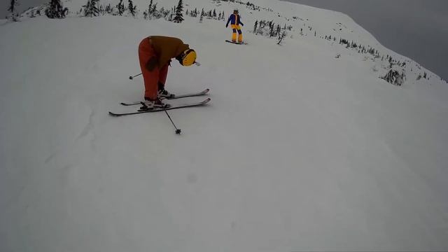 Шерегеш, спуск с Креста (г. Курган) / Sheregesh, the Cross descent (Kurgan mt.) смотреть онлайн