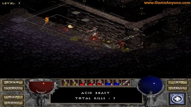 Diablo: Hellfire - Rogue - Normal - Part 4: The Catacombs смотреть онлайн