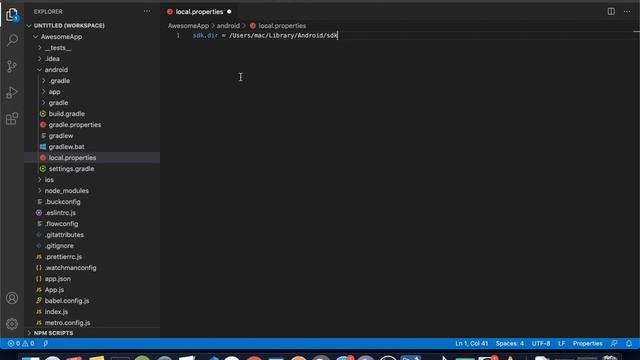 [SOLVED] Fix sdk location not found error on react native смотреть онлайн