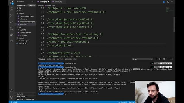 Przegląd nowości w PHP 8 - union type, nullsafe #1 смотреть онлайн