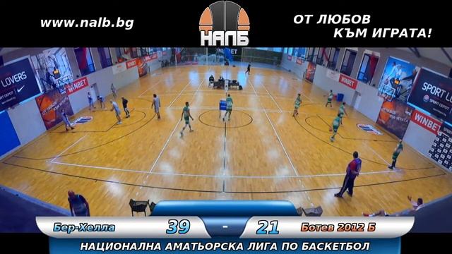 НАЛБ (LIVE): Бер-Хелла — Ботев 2012 Б смотреть онлайн
