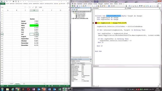0021. Excel VBA: Auf Eingaben in Tabelle reagieren / Worksheet_Change смотреть онлайн