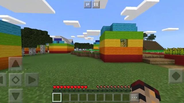 Я НАШЁЛ РАДУЖНУЮ ДЕРЕВНЮ В МАЙНКРАФТЕ|Миксай Minecraft смотреть онлайн