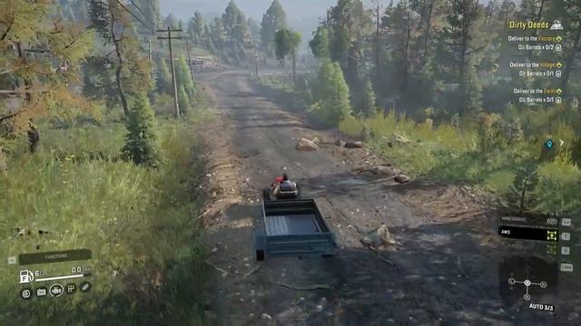 Special Russian Mod Motoblok Zarya 151 For SnowRunner Gameplay