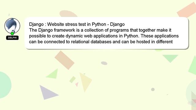 Django : Website stress test in Python - Django смотреть онлайн