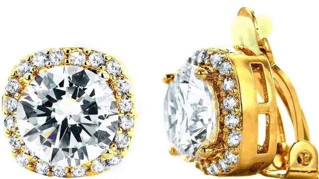 18 KGP 3 Carat Clear Cushion Cut Clips смотреть онлайн
