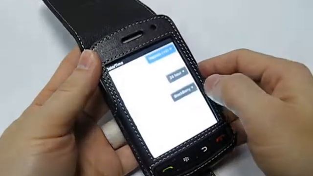 PDair Leather Case for BlackBerry Storm 9500/Storm 9530 - Flip Type (Black) смотреть онлайн