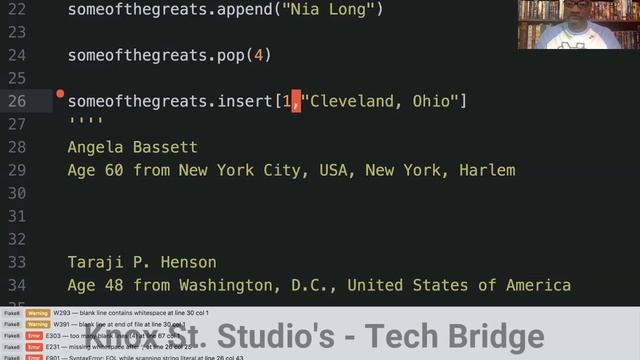 My VideoTech Bridge - Continued Leading Ladies & python lists смотреть онлайн