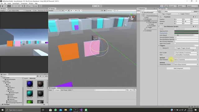 Doors And Gates behavior - Unity3D смотреть онлайн