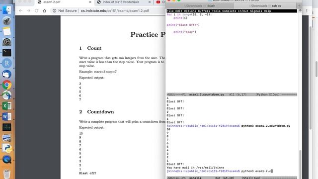 CS Courses - CS 151 - Exam Practice - Python programs смотреть онлайн