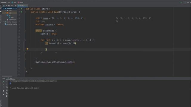 Java для начинающих / Сортировка пузырьком смотреть онлайн