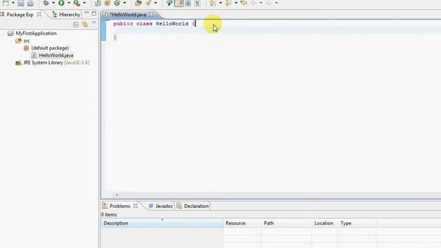 Running 'Hello World! ' in Eclipse смотреть онлайн