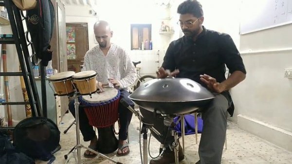 Djembe - Hangpan - Bongo Collaboration By YUDI and Varun Zinge