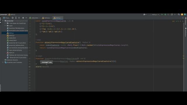#JavaScript Projet#4 Créons un jeu sur les expressions régulières смотреть онлайн