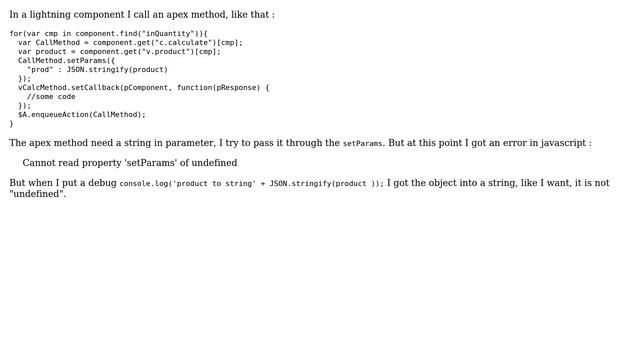 Salesforce: Error Cannot read property 'setParams' of undefined - lightning component смотреть онлайн