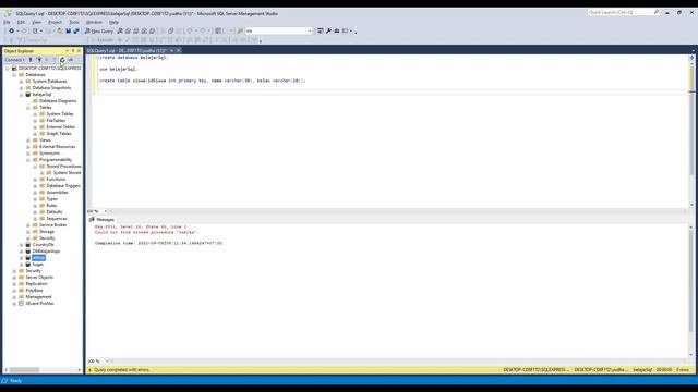 #2 Belajar MySql Dengan Microsoft SQL Server Management Studio - Create Table смотреть онлайн
