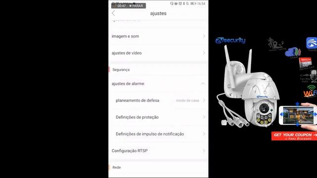 Подключение уличной поворотной камеры к приложению Yoosee