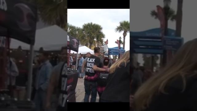 Black Bikes Matter #bikeweek #harley #daytona #ride #motorcycleevent #motorcyclerally #biker смотреть онлайн