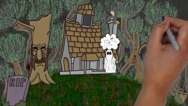 Рисованное видео. "Хэллоуин"(зарисовка) смотреть онлайн
