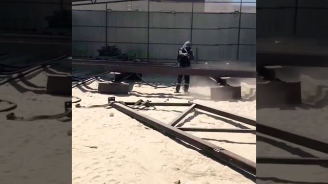 Пескоструйная очистка металлоконструкций смотреть онлайн