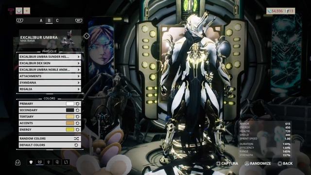 Excalibur Umbra Fashion Frame | Warframe смотреть онлайн