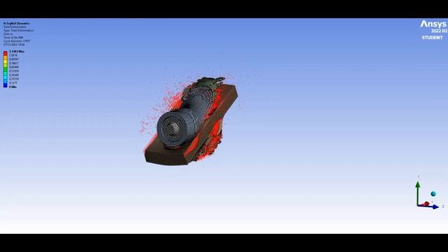 Sturer Emil shell vs T34-85 armor | Ansys armor simulation смотреть онлайн