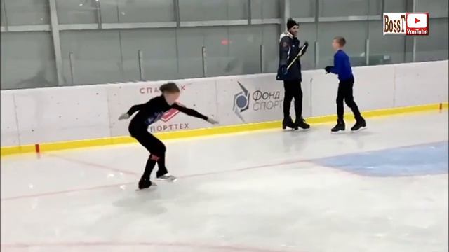 Uljana SHIRYAEVA [12] - 2A+3Lo, 3Lz+3Lo, Split+3F practice (03/2020) смотреть онлайн