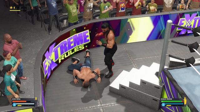WWE 2K23 Gameplay | John Cena VS Roman Reigns | eXtreme Rules (4k 60FPS) смотреть онлайн