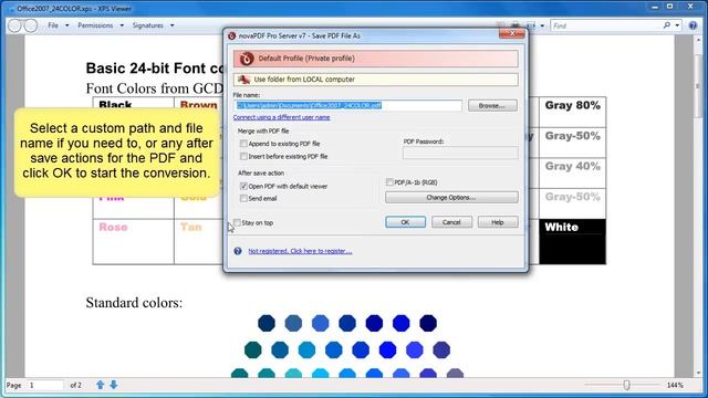 Convert XPS To PDF From XPS Viewer EP