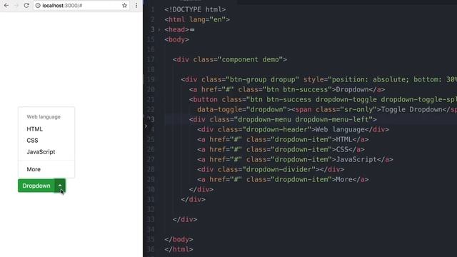 Bootstrap 4 中文教程：Dropdown：下拉菜单的变化 смотреть онлайн