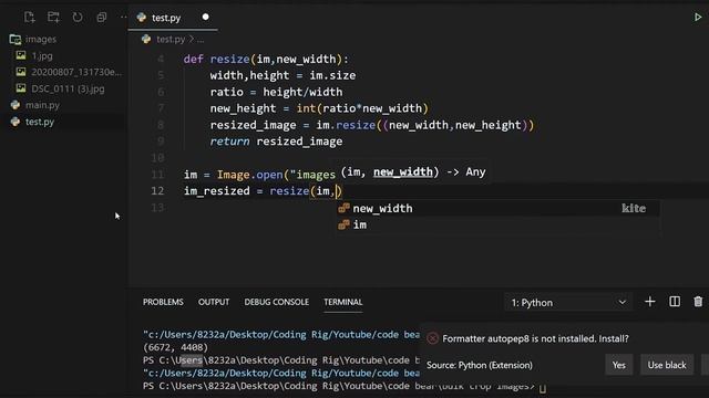 Resize Images in bulk and maintain aspect ratio with python | python project for beginners смотреть онлайн