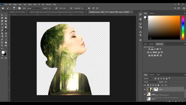 Double Exposure Effect-Photoshop Tutorial