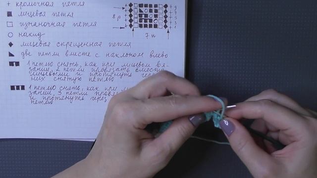 УЗОР || СХЕМА || ВЯЖЕМ ВМЕСТЕ || ХЛОПОК смотреть онлайн