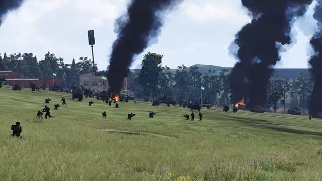 Just Then, A Convoy Of Ukrainian Army Artillery Was Destroyed By Russian Ka 52 Helicopters