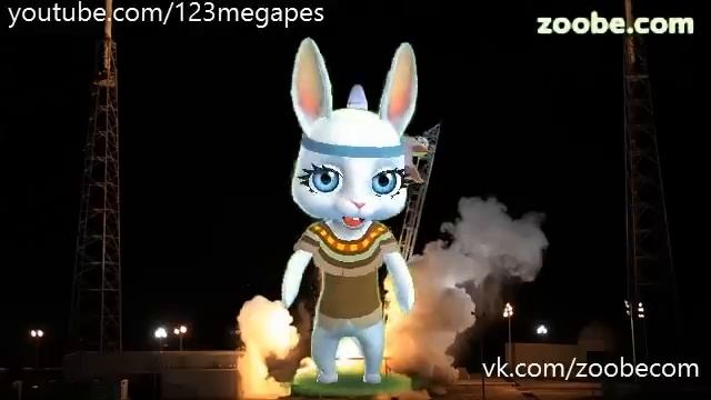 Zoobe Зайка Поздравление с Днем Космонавтики, песня смотреть онлайн