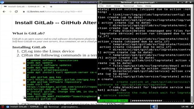 Install GitLab -- GitHub Alternative on Raspberry Pi смотреть онлайн