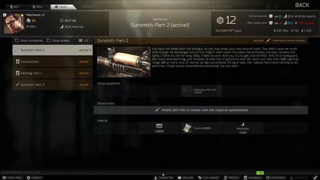 Gunsmith Part 2 Quest (AKS-74U) - Escape From Tarkov смотреть онлайн