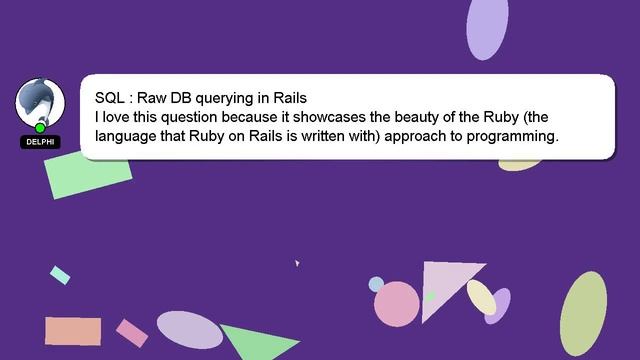 SQL : Raw DB querying in Rails смотреть онлайн