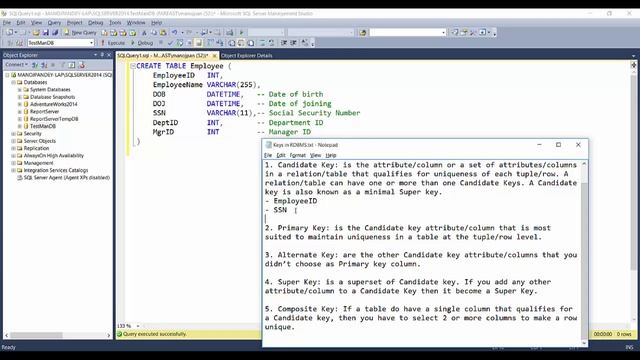 Candidate, Primary, Alternate, Super and Composite key types in DBMS (SQL) смотреть онлайн