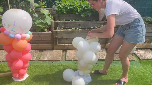 DIY Colonne de ballons en Cornet de glace 🍦🎈 смотреть онлайн