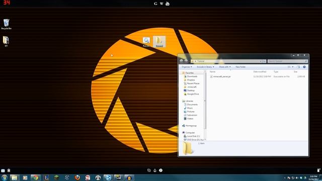 Minecraft Tutorial- Setting Up A Server (.jar File, .exe File, Windows 7) (Version 1.7.4+)