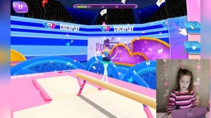 Заняла первое место? Знаменитая гимнастка ?мобильная игра