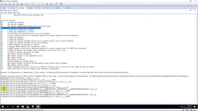 Audit DHCP Server log running Windows Server 2016 смотреть онлайн