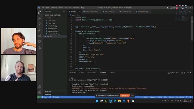 Create Multipage Web App with Dash Pages смотреть онлайн