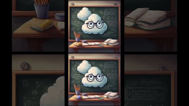 Тучка отправилась в школу и у неё все получится. И у тебя получится найти все отличия! смотреть онлайн