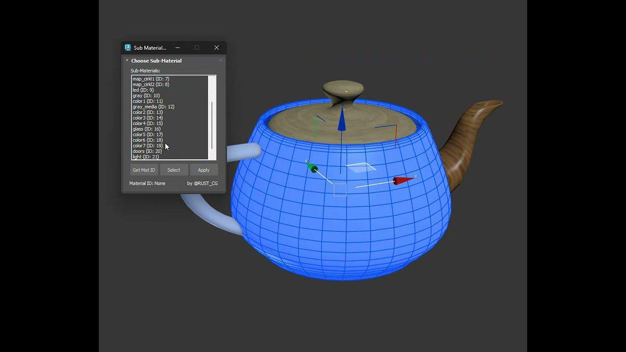 Sub-Materials ID - 3dsmax script смотреть онлайн