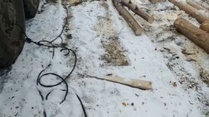 Подкачка колес Урал лесовоз