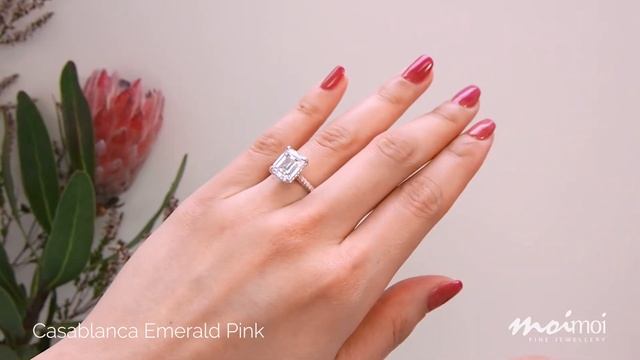 'Casablanca Emerald Pink' Lab-Grown Diamond Ring | Moi Moi Fine Jewellery смотреть онлайн